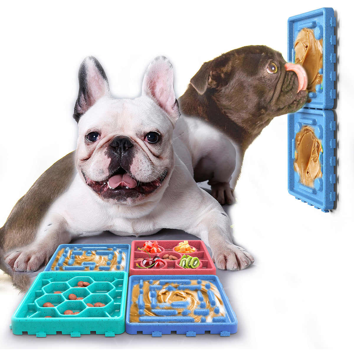 Dog Licking Mat Slow Feeder | Peanut Lick Pad with Suction