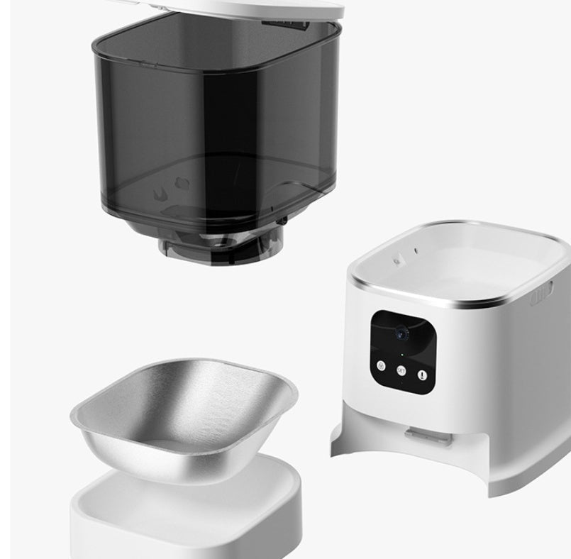 Smart Auto Pet Feeder | WiFi Control, Camera & Voice Recorder
