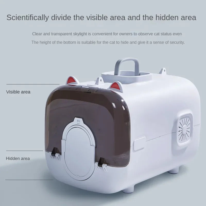 Pet Traveling Bag Intelligent Cat Bag Suitcase Illuminated and Ventilated Large Aviation Pet Transport Box Large Space Pet Box