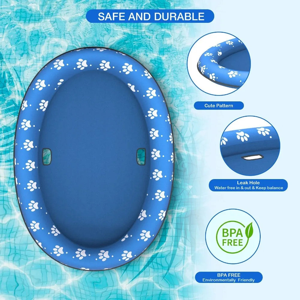 Travel Supplies Foldable Dog Swimming Float Soft PVC Pet Dog Float Cooling Pet Floating Raft for Cats Dogs