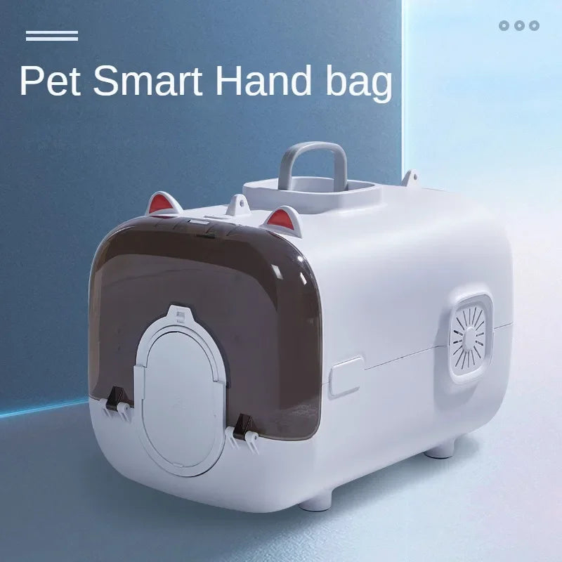 Pet Traveling Bag Intelligent Cat Bag Suitcase Illuminated and Ventilated Large Aviation Pet Transport Box Large Space Pet Box