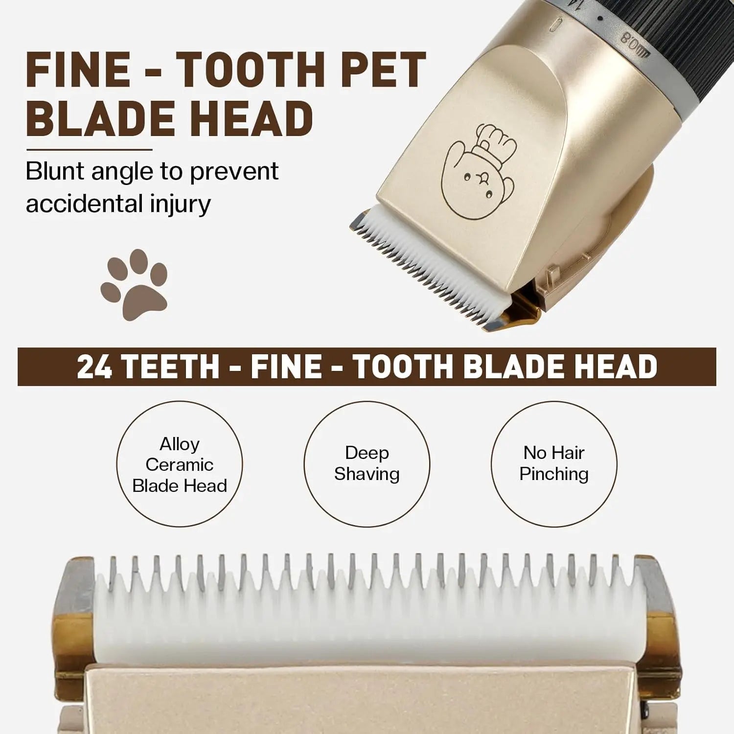 Pet Grooming Clippers Kit,low Noise, Electric Quiet, Rechargeable, Pet Hair Thick Coats Clippers Trimmers Set, For Dogs, Cats,