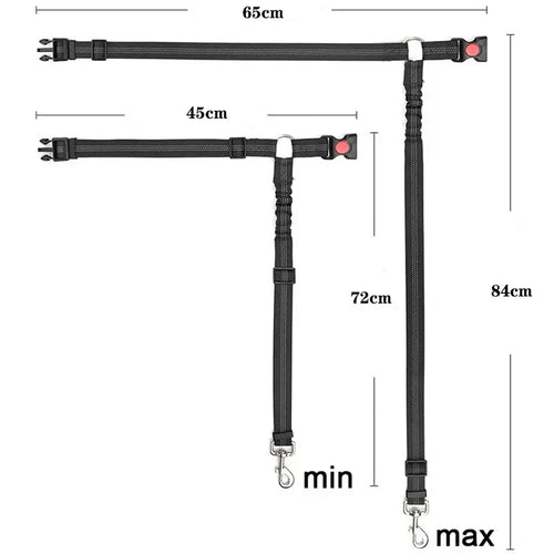 Adjustable Pet Safety Belts For Hot Dogs And Cats: Keep Your Pet Safe On The Road! Make Companionship Safer.