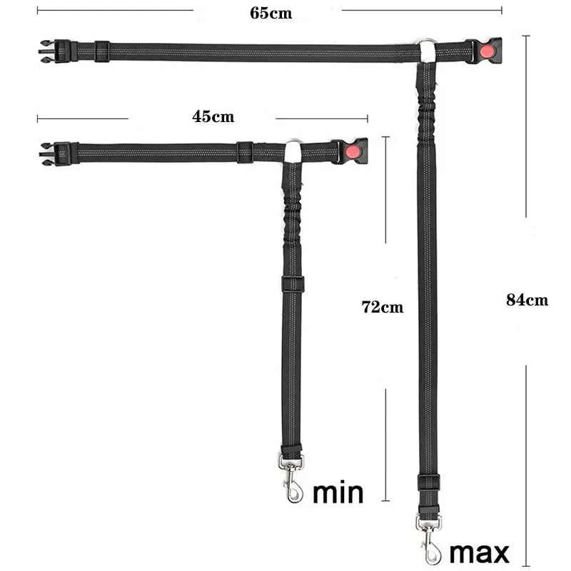 Adjustable Pet Safety Belts For Hot Dogs And Cats: Keep Your Pet Safe On The Road! Make Companionship Safer.