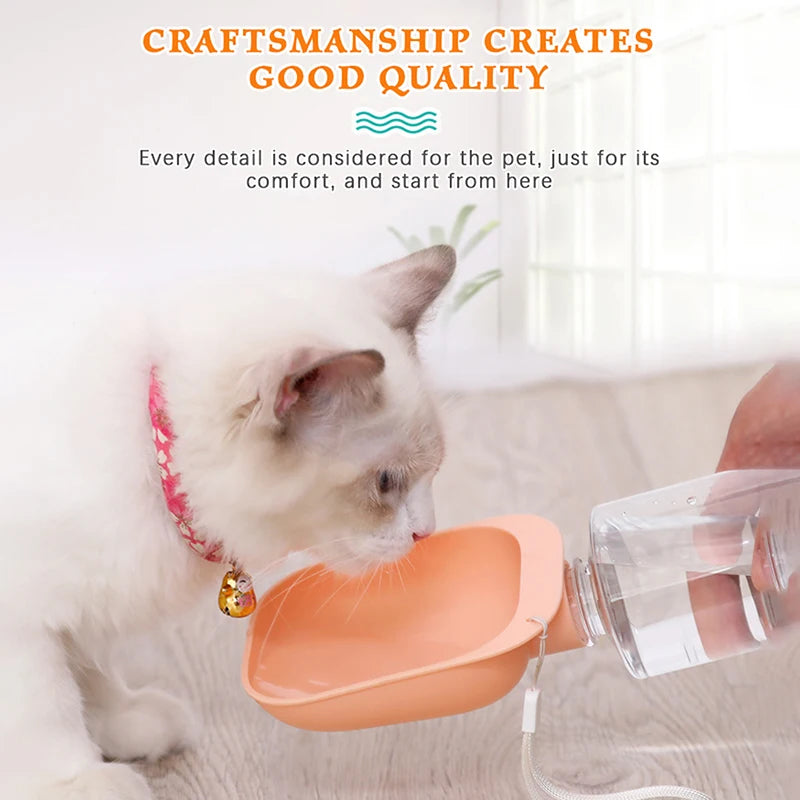 Pet Travel Water Bottle Portable Pet Dog Water Bottle Dog Cat Outdoor Water Dispenser Water Bottle Pet Supplies