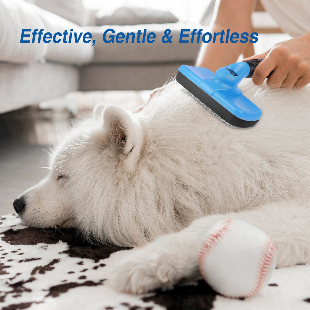 4pcs Professional Pet Grooming Brush Kit Cat Brush fit Long and Short Hair Stainless Steel Comb for Dog Puppy Hair Care Supplies