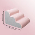 Pet 2/3 Steps High Density Foam Dog Secure Stairs Ramps Non-Slip Pet Steps for Older Dogs Pet with Joint Pain Sofa Bed Ladder
