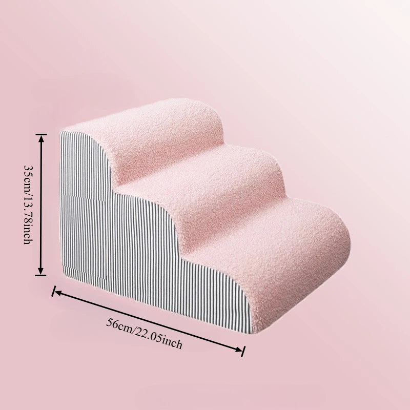 Pet 2/3 Steps High Density Foam Dog Secure Stairs Ramps Non-Slip Pet Steps for Older Dogs Pet with Joint Pain Sofa Bed Ladder