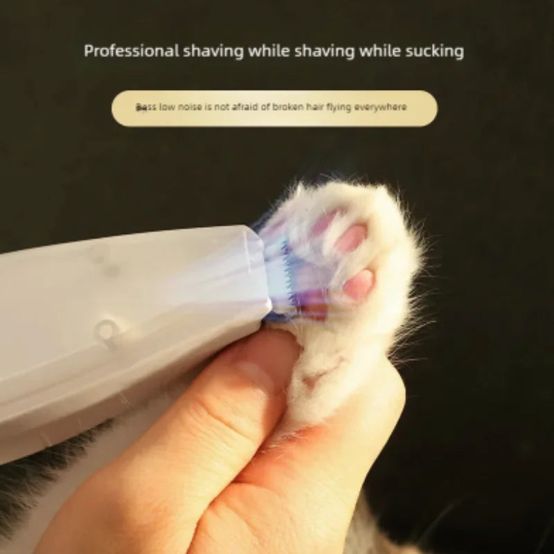 Pet Grooming Clipper Kit - Electric Hair Trimmer for Dogs And Cats with Suction for Feet And Nails Professional Grooming Tools
