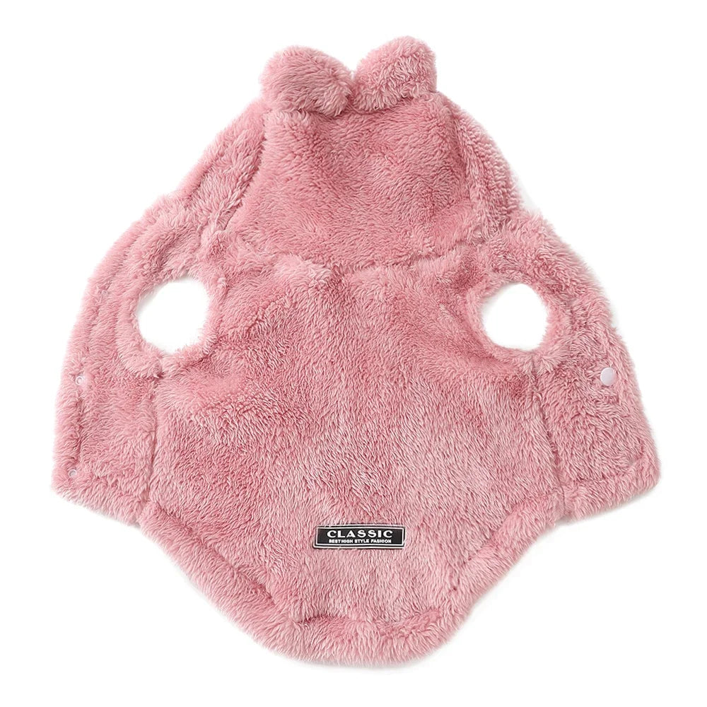 Pet Cats Coat Hoodie For Small Medium Dogs Winter Warm Fleece Puppy Kitten Clothes Jacket Cozy Cute Sphynx Cat Sweater Apparel