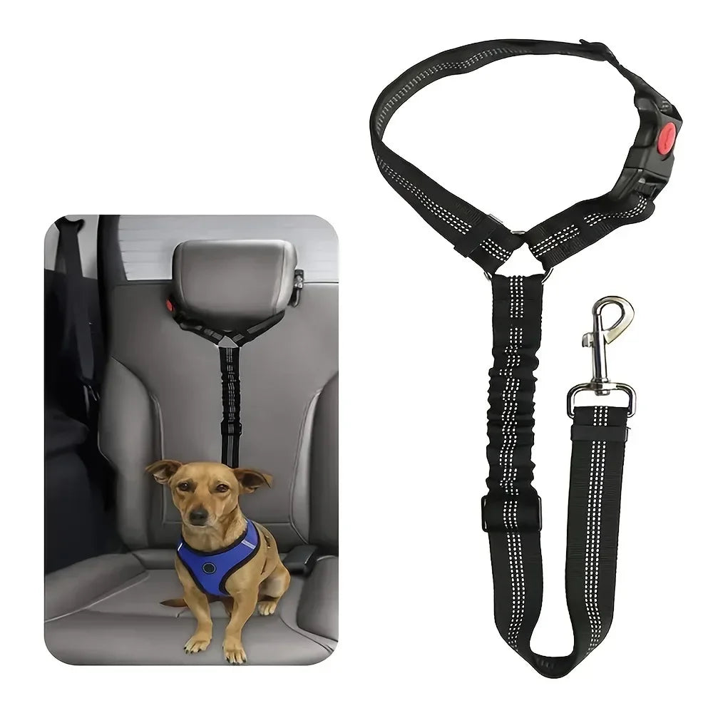 Adjustable Pet Safety Belts For Hot Dogs And Cats: Keep Your Pet Safe On The Road! Make Companionship Safer.