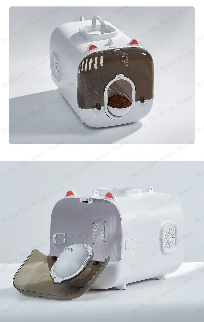 Pet Traveling Bag Intelligent Cat Bag Suitcase Illuminated and Ventilated Large Aviation Pet Transport Box Large Space Pet Box