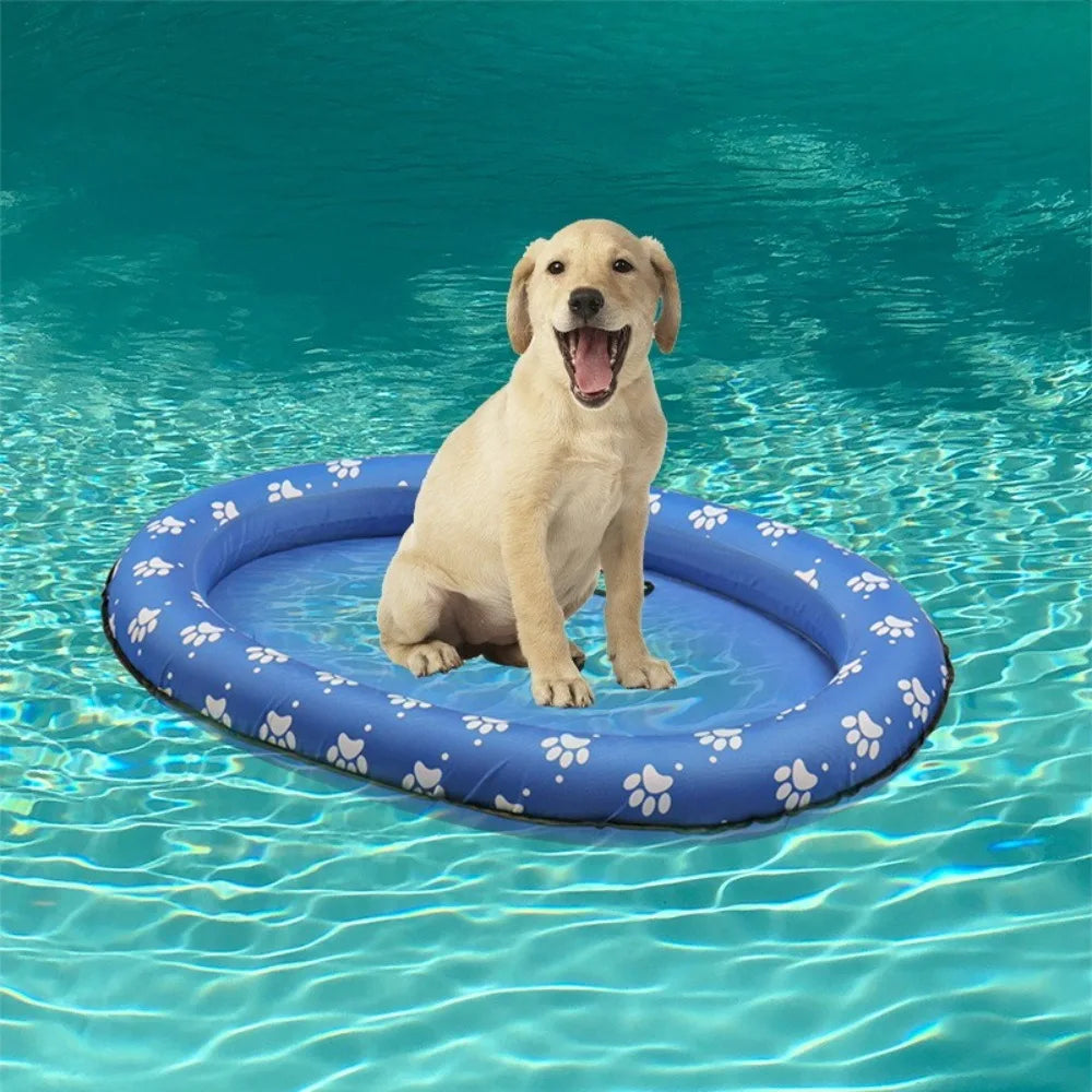 Travel Supplies Foldable Dog Swimming Float Soft PVC Pet Dog Float Cooling Pet Floating Raft for Cats Dogs