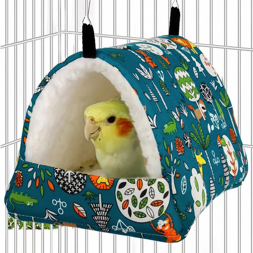 Cozy Plush Small Pet Hammock Four Seasons Parrot Hanging Bird Bed High Quality Material for Small Pets Hamster Parrot Guinea Pig