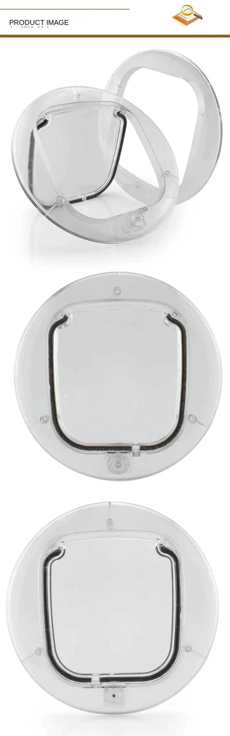 Pet Safety Gate SuppliesCat Door Interior Door Secure Kitten Dog Lock Flap Gate 4 Locking Cat Puppy Door Small Puppy