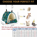 Cozy Plush Small Pet Hammock Four Seasons Parrot Hanging Bird Bed High Quality Material for Small Pets Hamster Parrot Guinea Pig