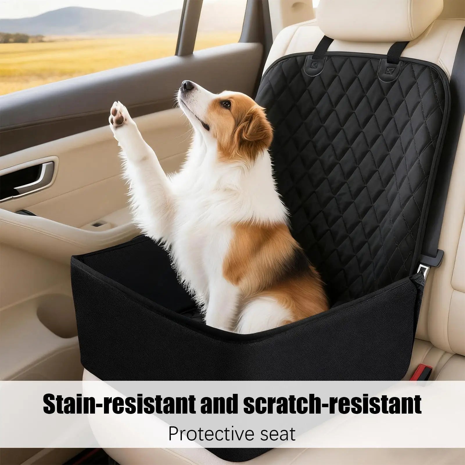 Pet safety car seat cushion, large size, waterproof and stain-resistant, suitable for cats and dogs, suitable for all seasons