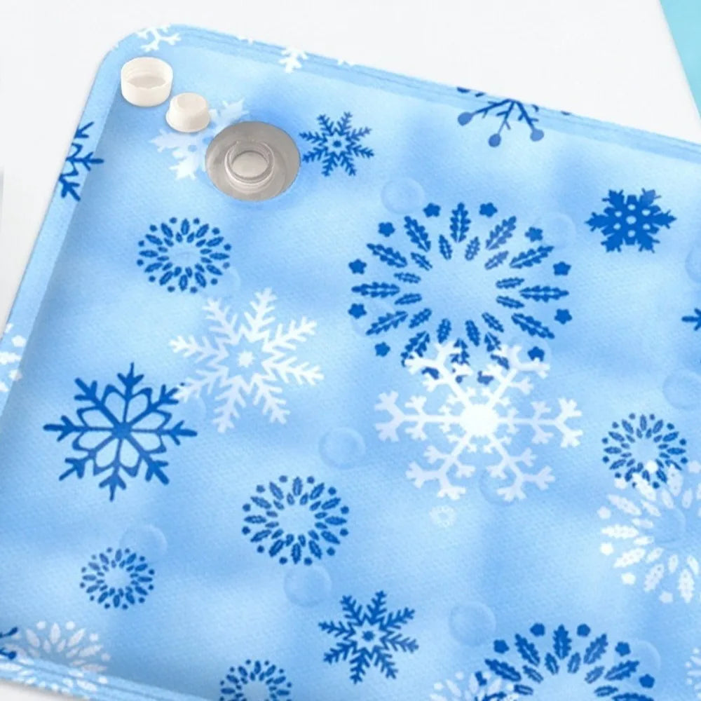 Ice Gel Pet Cooling Mat, Self Water Adding, Moisture-proof Cold Sleeping Pad for Small Large Dogs Cats Summer Indoor Use