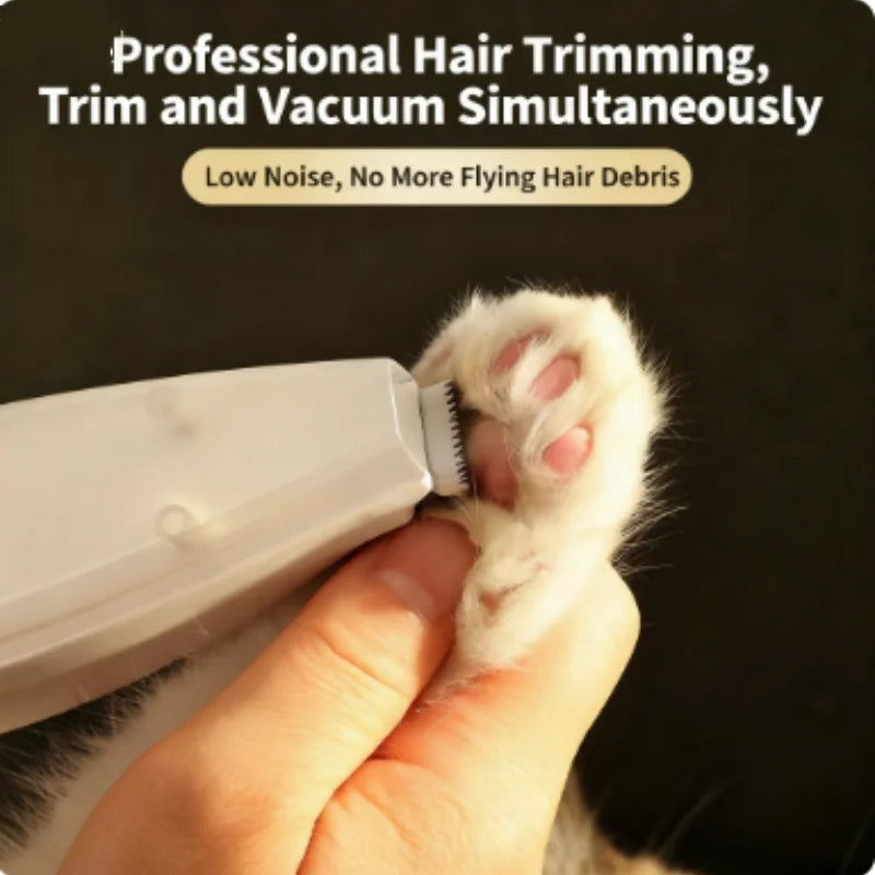 Pet Grooming Clipper Kit - Electric Hair Trimmer for Dogs And Cats with Suction for Feet And Nails Professional Grooming Tools