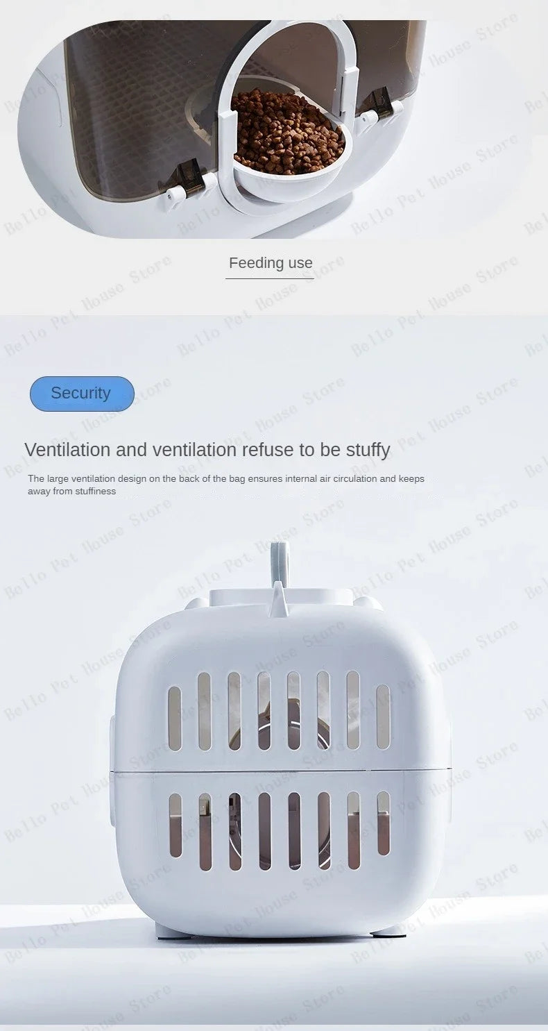 Pet Traveling Bag Intelligent Cat Bag Suitcase Illuminated and Ventilated Large Aviation Pet Transport Box Large Space Pet Box