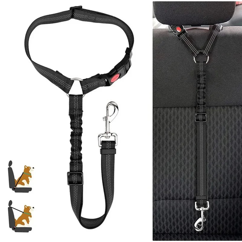 Adjustable Pet Safety Belts For Hot Dogs And Cats: Keep Your Pet Safe On The Road! Make Companionship Safer.
