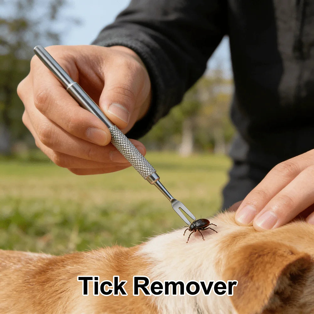 Stainless Steel Pet Grooming Kit, Flea Remover Comb, Portable Washable Pet Grooming Tools for  Dogs Cats, Pet Care Supplies