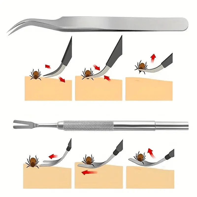 Stainless Steel Pet Grooming Kit, Flea Remover Comb, Portable Washable Pet Grooming Tools for  Dogs Cats, Pet Care Supplies