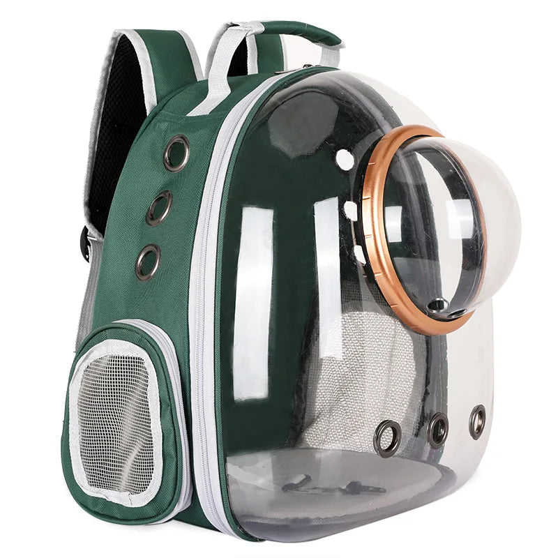 Pet Cat Travel Carrying Bag Space Pet Backpacks Breathable Portable Transparent Puppy Dog Transport Carrier Space Capsule Bags