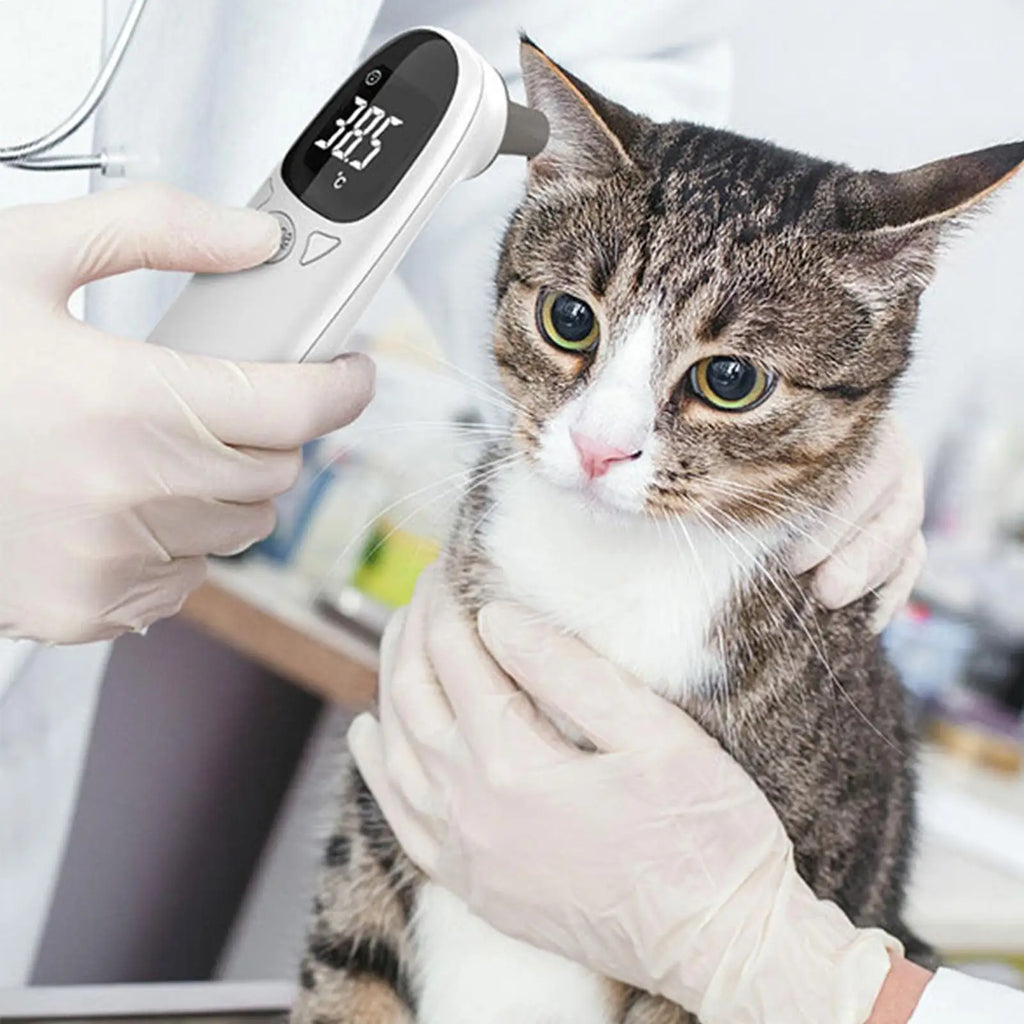Vet Tech Pet Thermometer, Accurate Fever Detection for Cats Dogs, High-Precision Dual-Mode Animal Health Monitor Pet Supplies