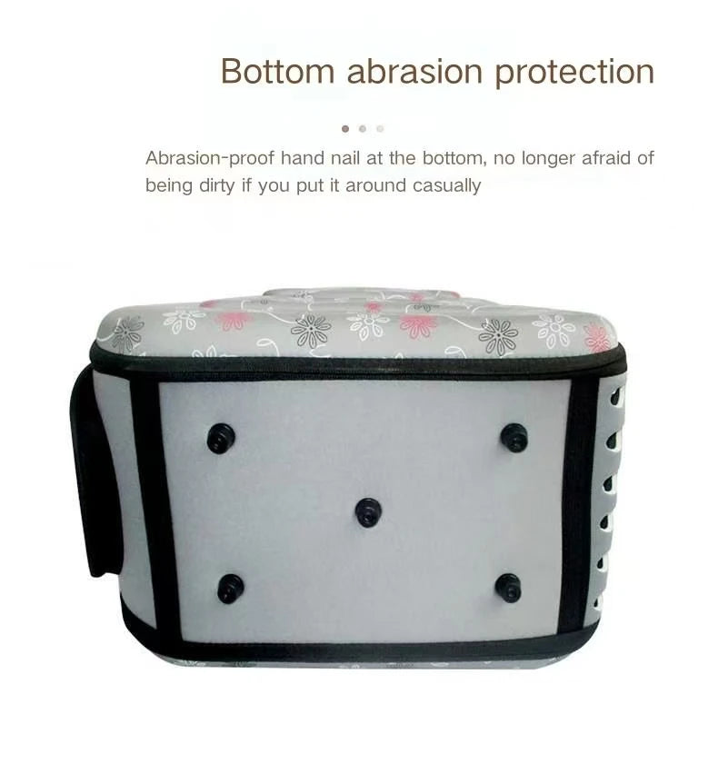 Portable pet travel bag, breathable, foldable, handheld, suitable for dogs and cats