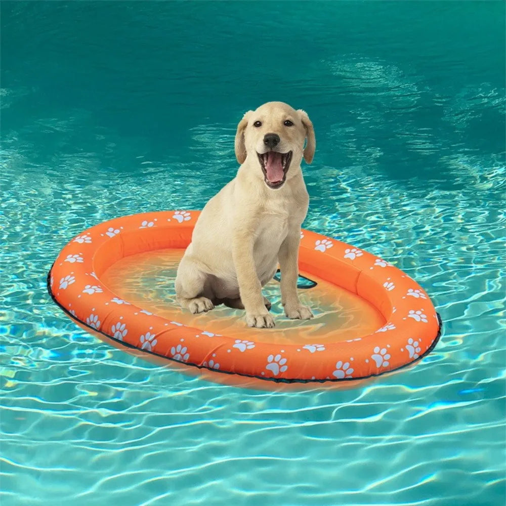 Travel Supplies Foldable Dog Swimming Float Soft PVC Pet Dog Float Cooling Pet Floating Raft for Cats Dogs