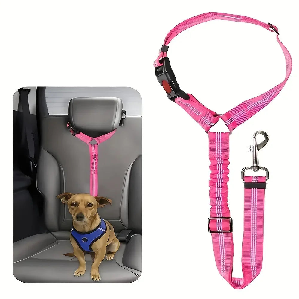Adjustable Pet Safety Belts For Hot Dogs And Cats: Keep Your Pet Safe On The Road! Make Companionship Safer.