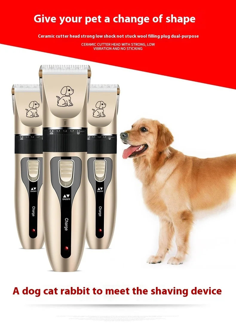 Pet Grooming Clippers Kit,low Noise, Electric Quiet, Rechargeable, Pet Hair Thick Coats Clippers Trimmers Set, For Dogs, Cats,