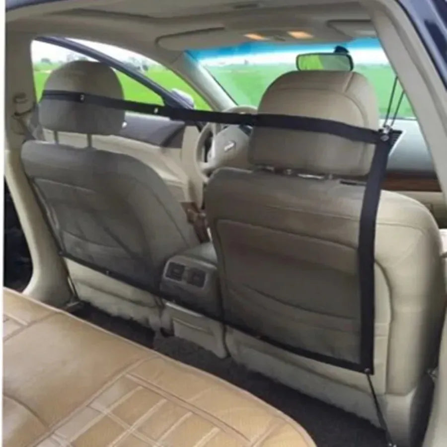 Pet Car Anti-Collision Mesh | Auto-Closing Safety Barrier | Dual-Purpose Isolation Net  Pet Divider Universal Vehicle Protector
