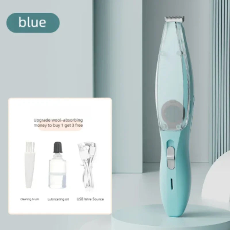 Pet Grooming Clipper Kit - Electric Hair Trimmer for Dogs And Cats with Suction for Feet And Nails Professional Grooming Tools