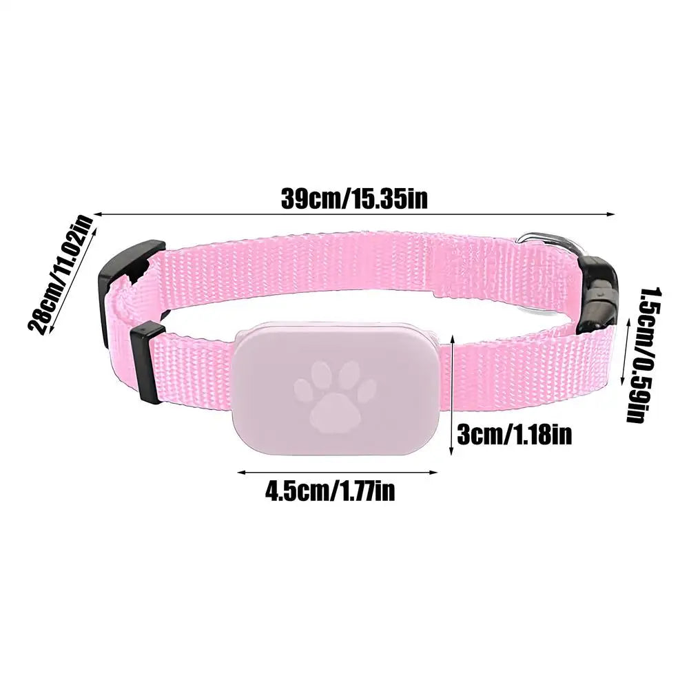 Cat Tracking GPS Collar for Pet Kitten Safety Protection Long-Lasting Battery Pet Cat  Global Locator for Medium Large Puppy