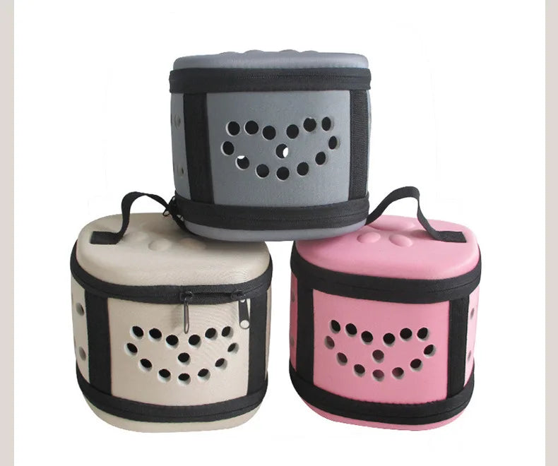 Portable pet travel bag, breathable, foldable, handheld, suitable for dogs and cats