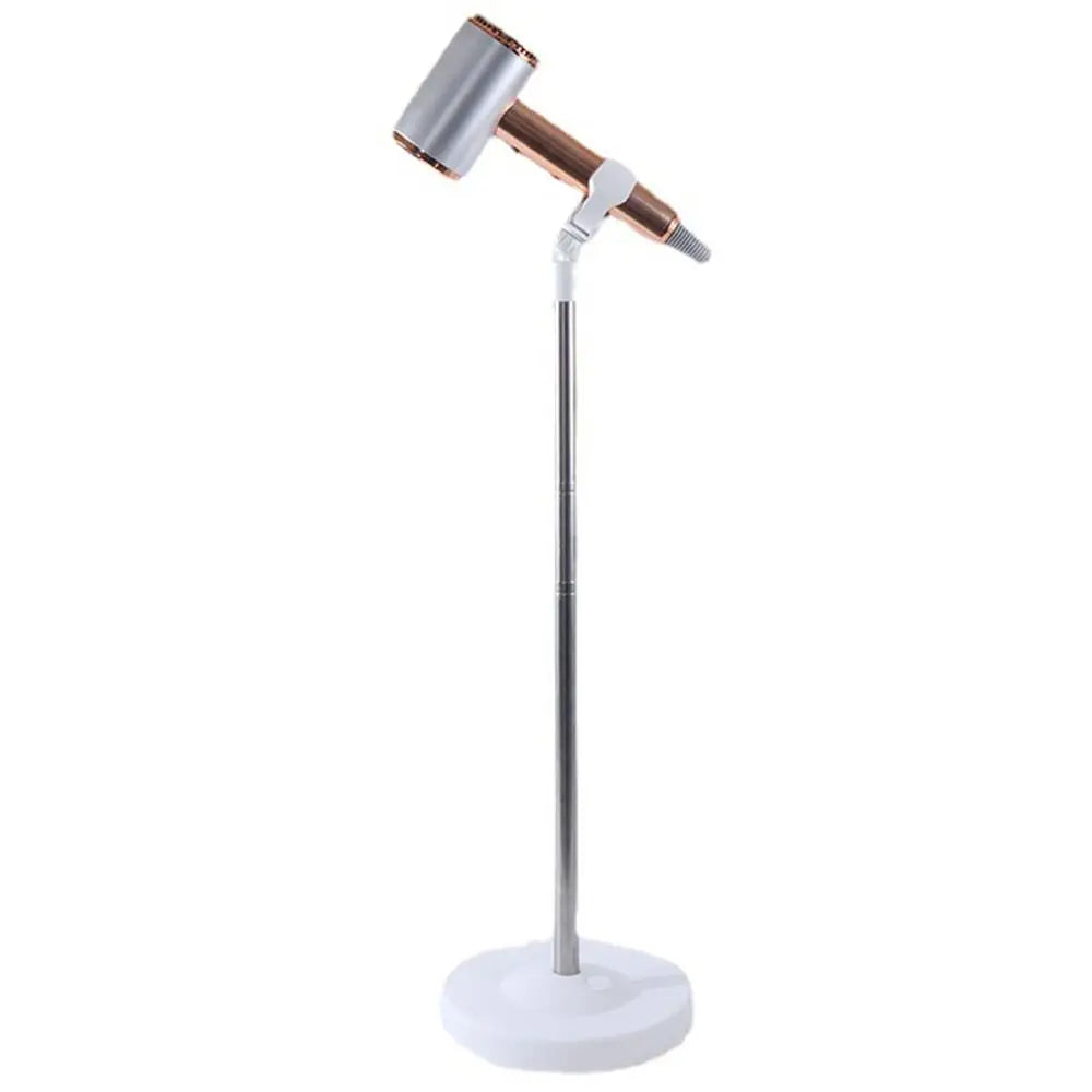 Retractable Pet Hair Dryer Stand Adjustable Height Rotatable Hairdryer Storage Rack Stable Base Universal