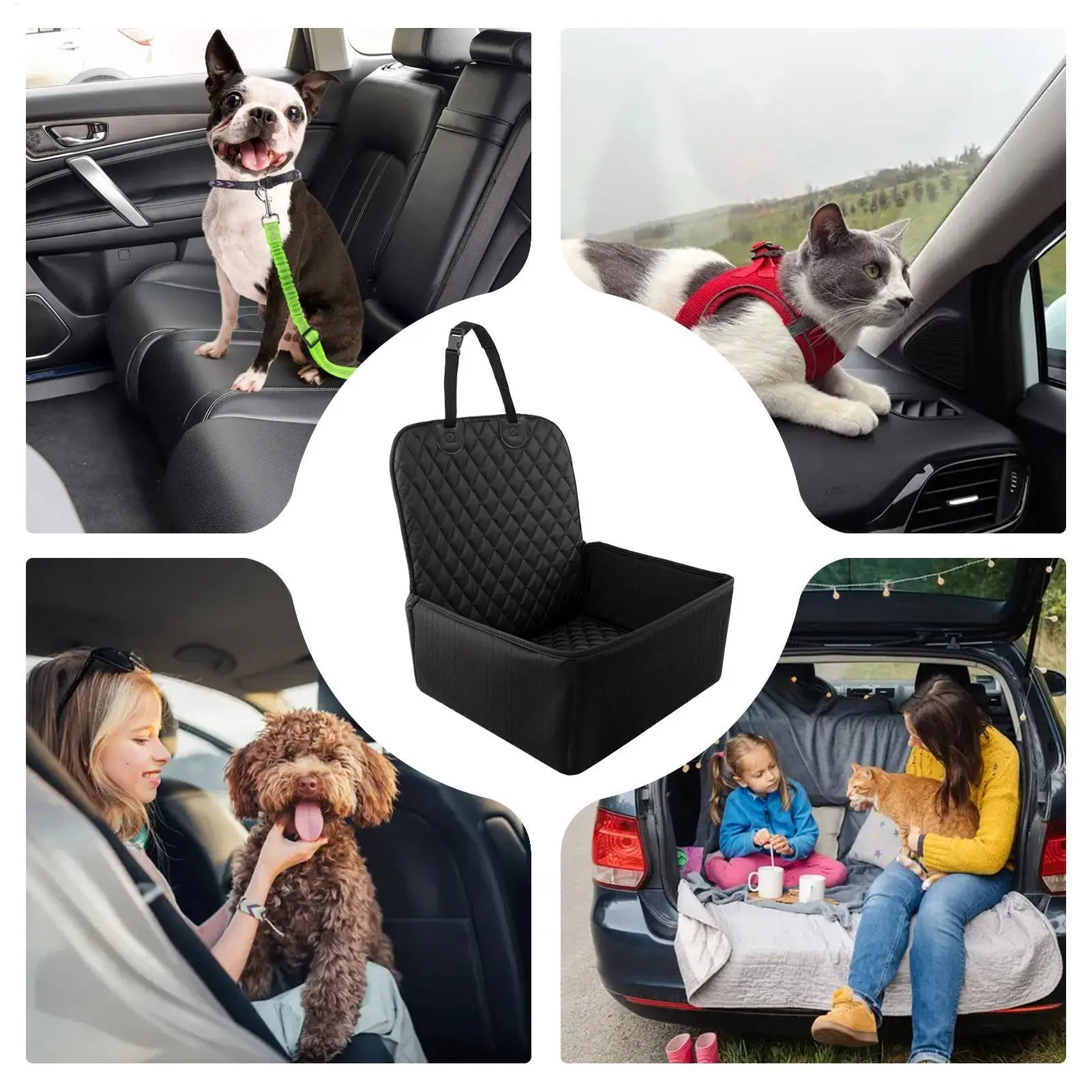Pet safety car seat cushion, large size, waterproof and stain-resistant, suitable for cats and dogs, suitable for all seasons
