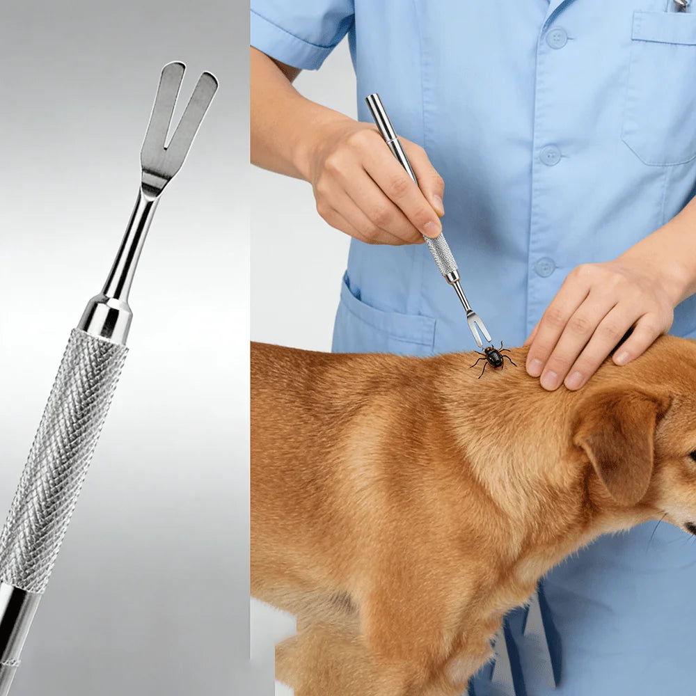 Stainless Steel Pet Grooming Kit, Flea Remover Comb, Portable Washable Pet Grooming Tools for  Dogs Cats, Pet Care Supplies