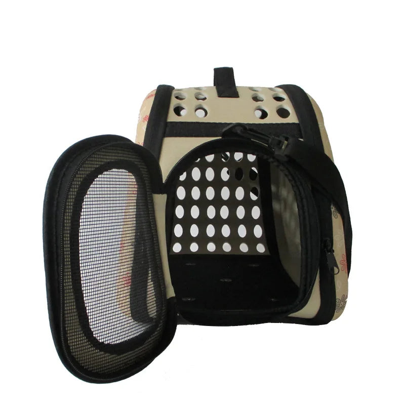Portable pet travel bag, breathable, foldable, handheld, suitable for dogs and cats