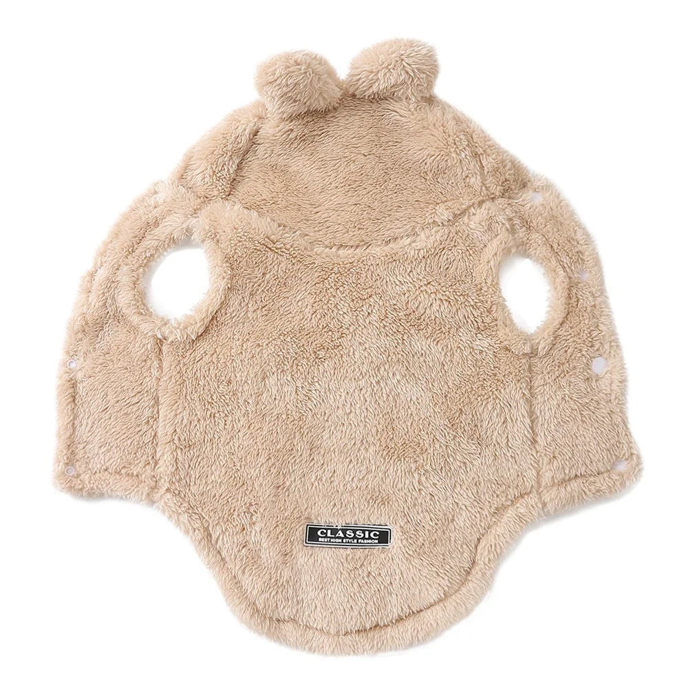 Pet Cats Coat Hoodie For Small Medium Dogs Winter Warm Fleece Puppy Kitten Clothes Jacket Cozy Cute Sphynx Cat Sweater Apparel