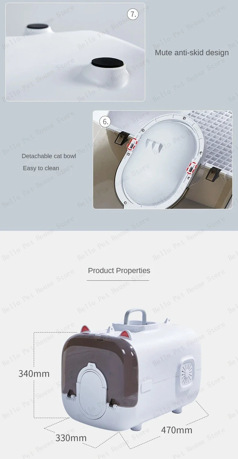 Pet Traveling Bag Intelligent Cat Bag Suitcase Illuminated and Ventilated Large Aviation Pet Transport Box Large Space Pet Box