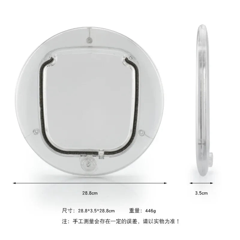 Pet Safety Gate SuppliesCat Door Interior Door Secure Kitten Dog Lock Flap Gate 4 Locking Cat Puppy Door Small Puppy
