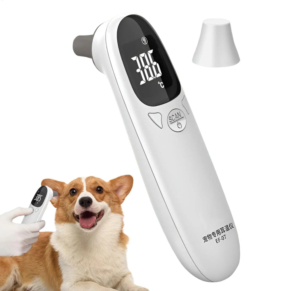 Vet Tech Pet Thermometer, Accurate Fever Detection for Cats Dogs, High-Precision Dual-Mode Animal Health Monitor Pet Supplies