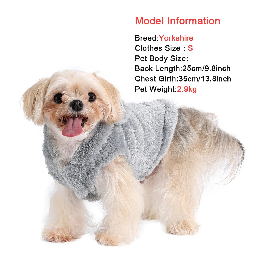 Pet Cats Coat Hoodie For Small Medium Dogs Winter Warm Fleece Puppy Kitten Clothes Jacket Cozy Cute Sphynx Cat Sweater Apparel