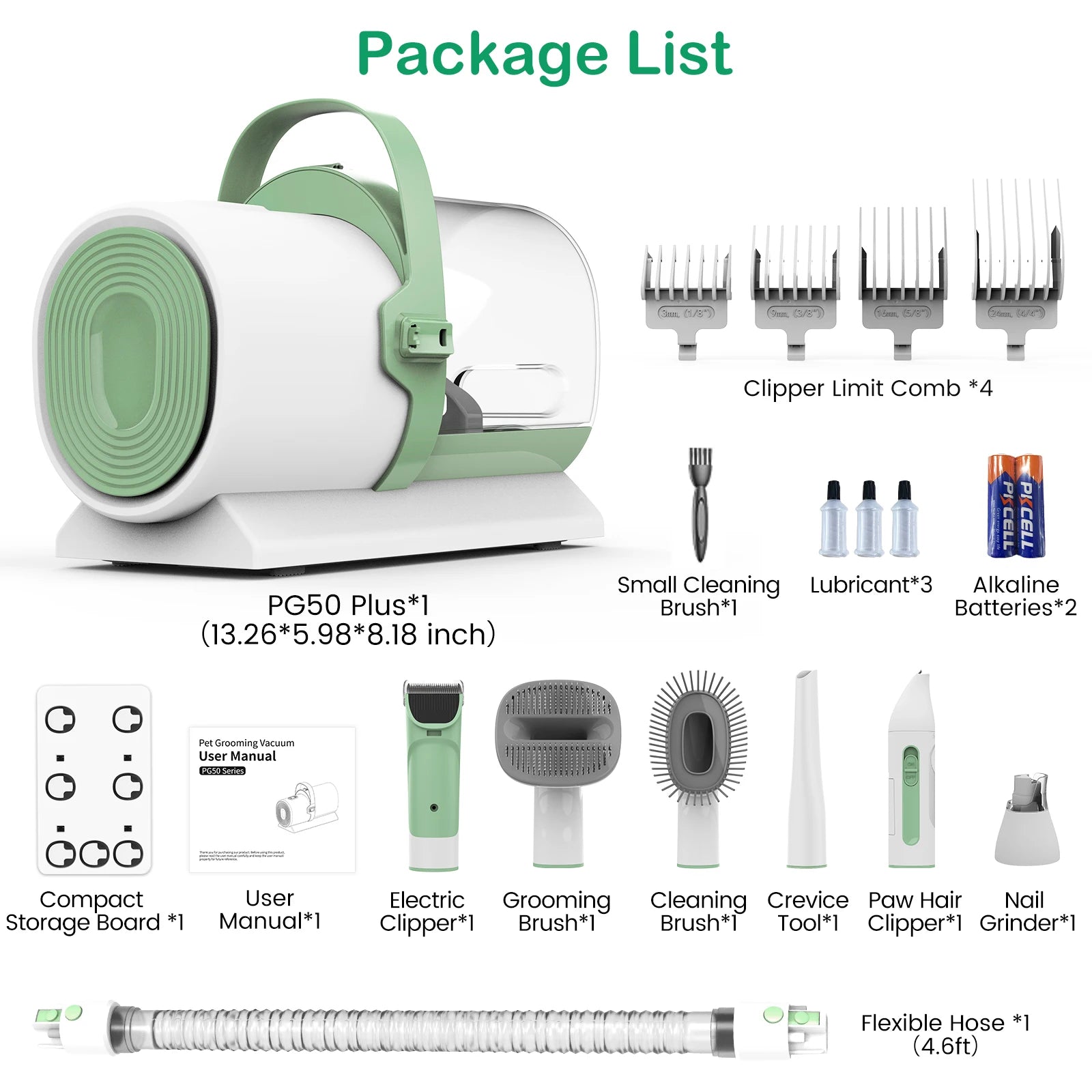 Pet Grooming Kits Cat Hair Remover Brush Comb Dog Nail Clipper Grinder Tool for Pet Cleaning Grooming Products