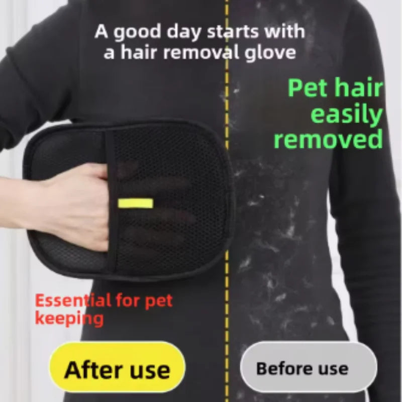 Pet Grooming Gloves for Dogs And Cats Hair Remover Brush Kitten Cleaning Glove Sofa Carpet Clothes Pet Hair Removal Pet Supplies