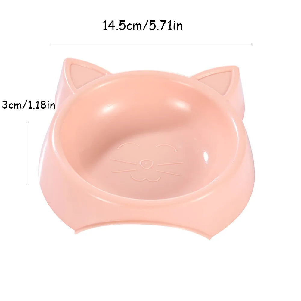 Colorful Pet Bowls for Cats & Dogs - Candy-Colored Food/Water Dishes, Non-Slip Pet Feeding Bowls, Durable Plastic