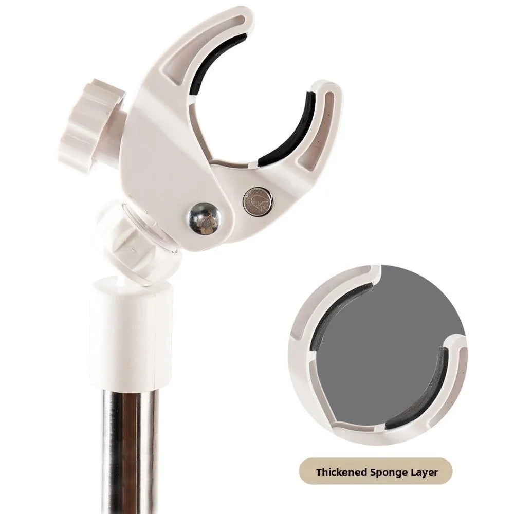 Retractable Pet Hair Dryer Stand Adjustable Height Rotatable Hairdryer Storage Rack Stable Base Universal